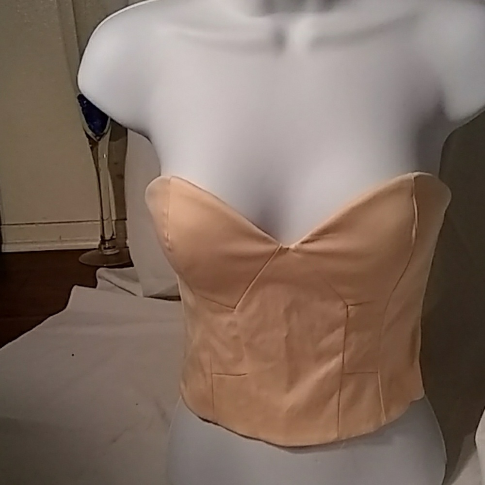 Nasty gal crop top nude pink